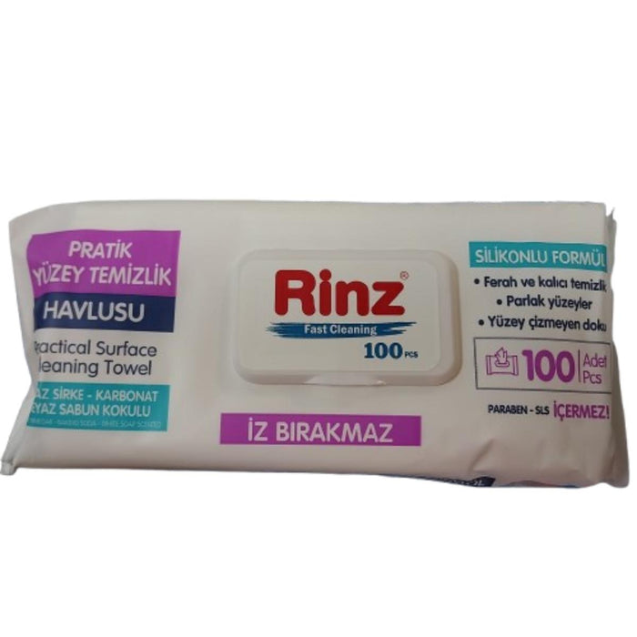 RINZ WET TOWELS UNIVERSAL 100PCS