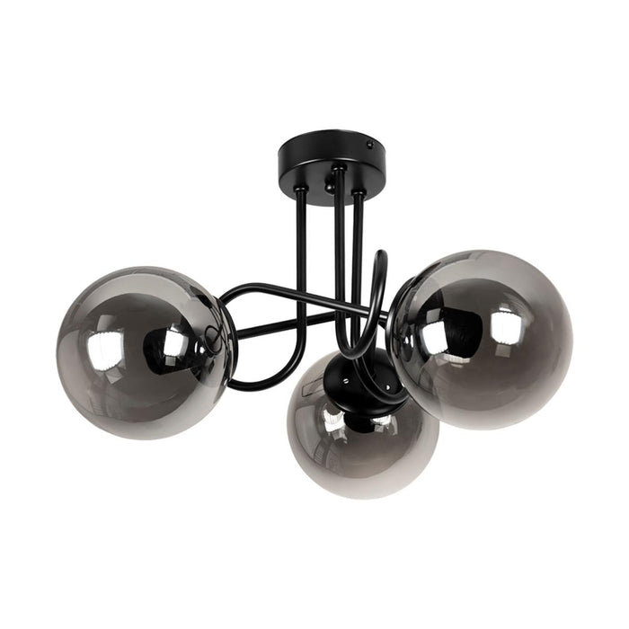 CEILING LIGHT MONA 3XE27 BLACK