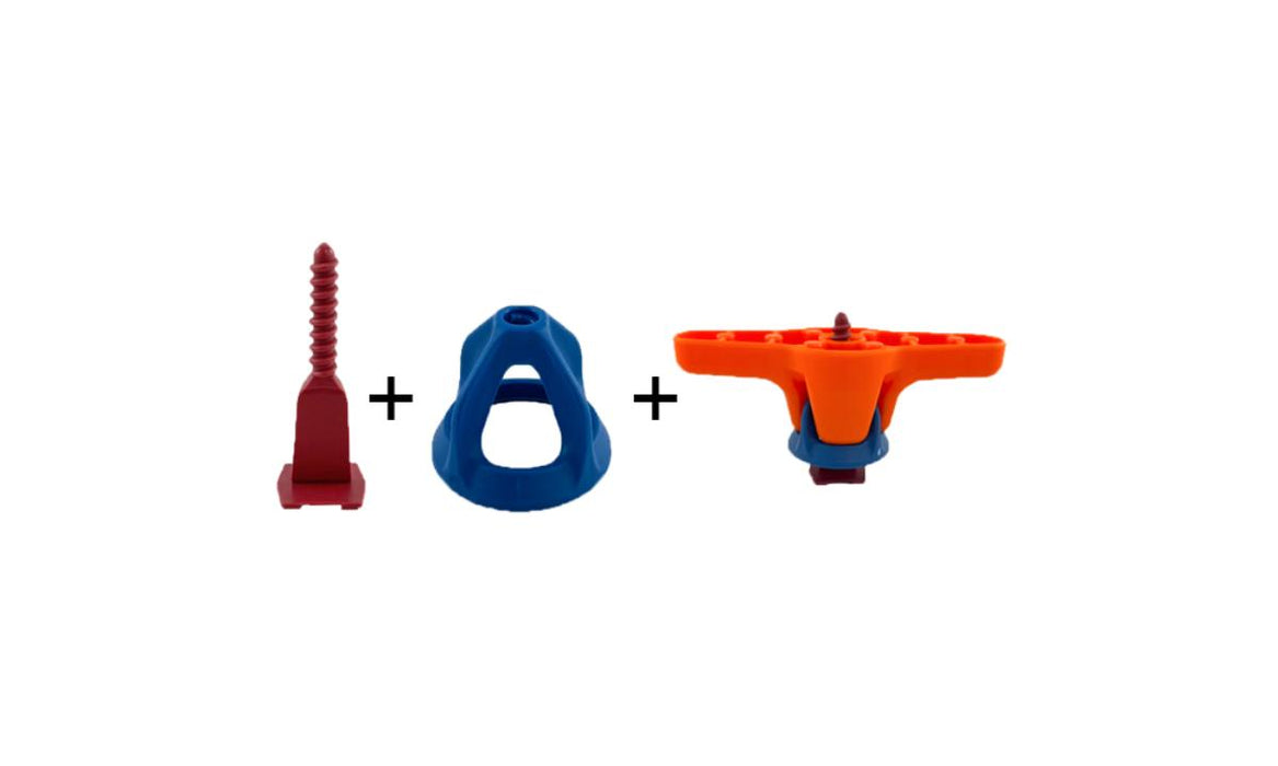 BASE 1.5MM 150PCS WITH NUT 150PCS AND KEY
