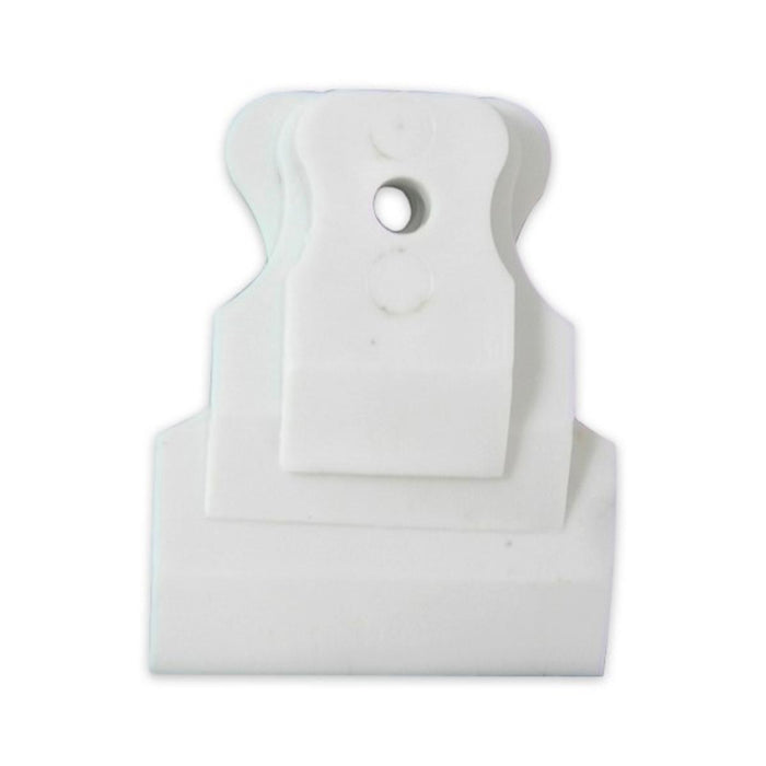 WHITE RUBBER SPATULAS 3 PCS SVP
