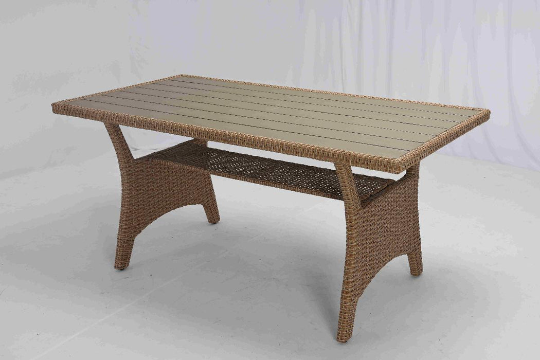CORNER RATTAN SET - SOFA AND TABLE RIVIERA