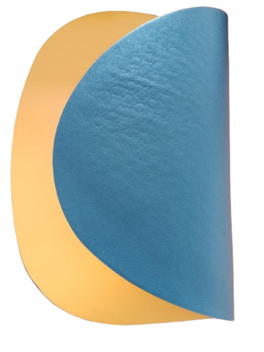 LEATHER TABLE MAT 45X36 CM YELLOW/BLACK