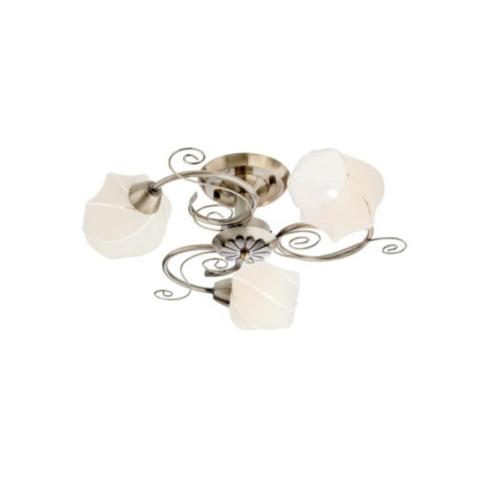 CHANDELIER DOROTHY 3XE14 METAL/GLASS