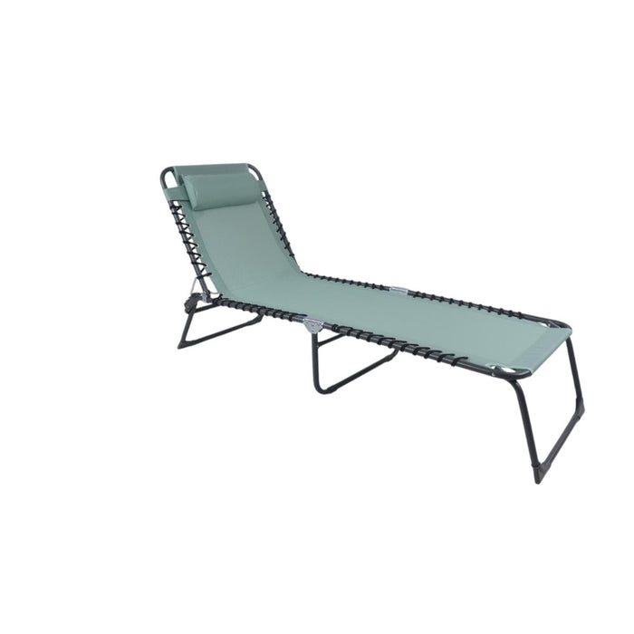 CHAIR CAMPING 189X60XCM GREEN HOME B