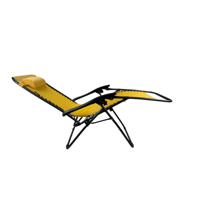 ZERO GRAVITY FOLDING CHAIR YELLOW HOME B
