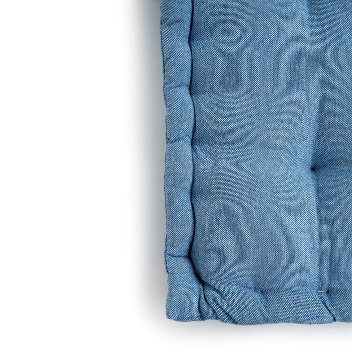 FLOOR CUSHION 40X40X8 LIGHT BLUE