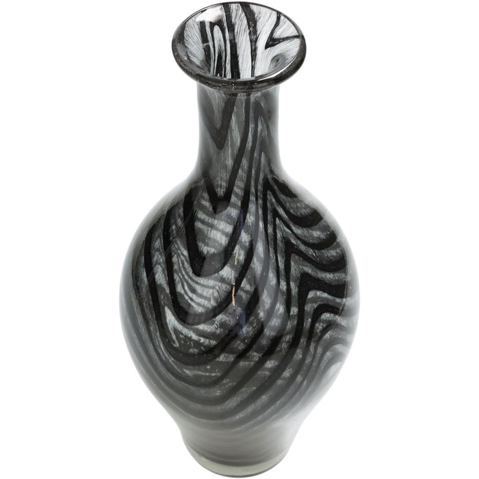 VASE BLACK 33X14X14CM