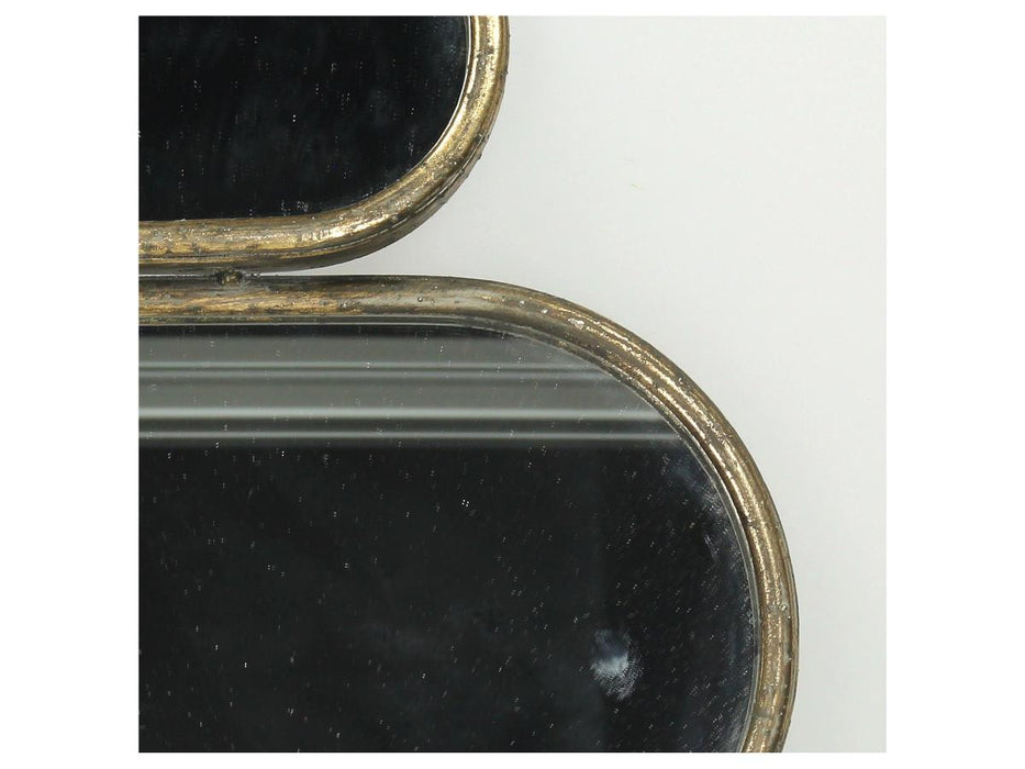 MIRROR BROWN 59X3X38CM