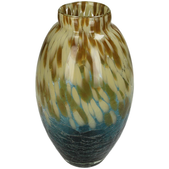 VASE BLUE 28X18X18CM