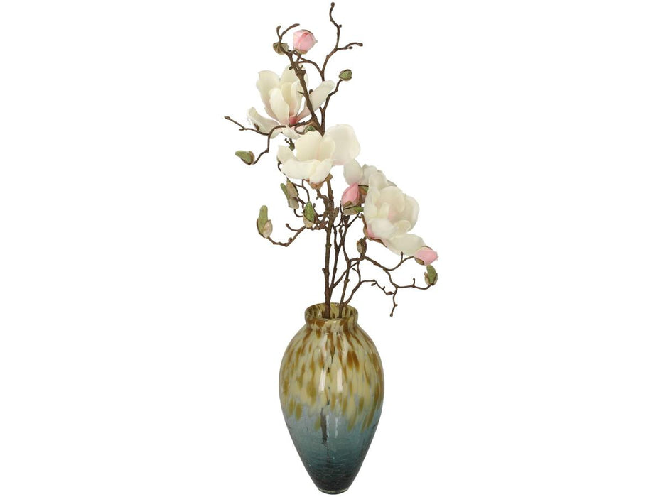 VASE BLUE 37X18X18CM