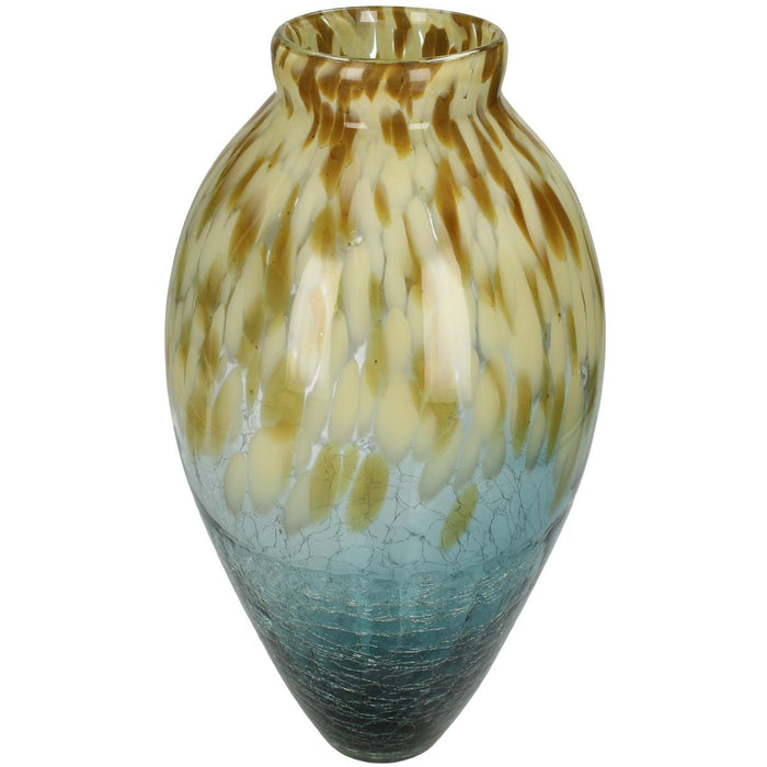 VASE BLUE 37X18X18CM