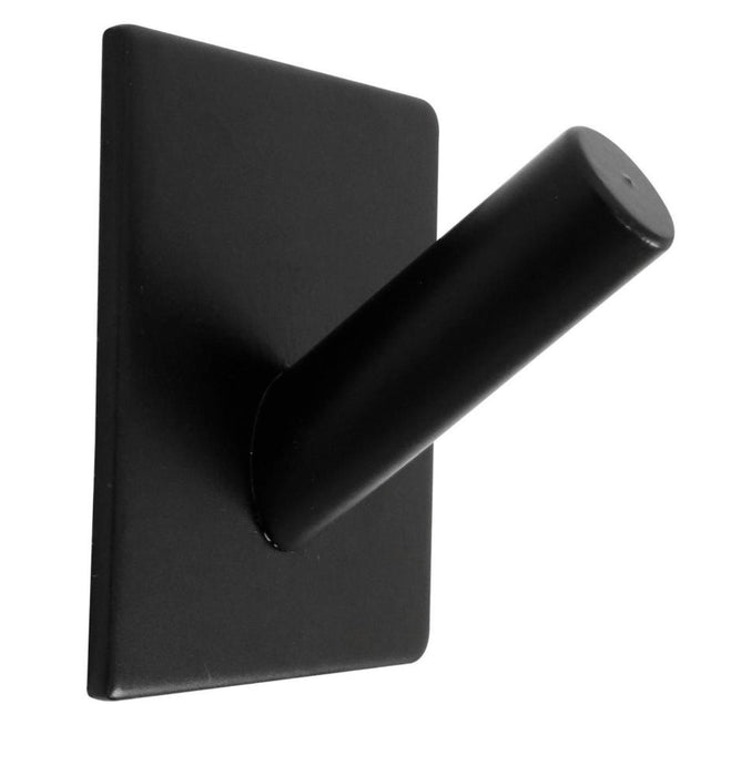 SELF-ADHESIVE HANGER BLACK MATTE 4X4CM