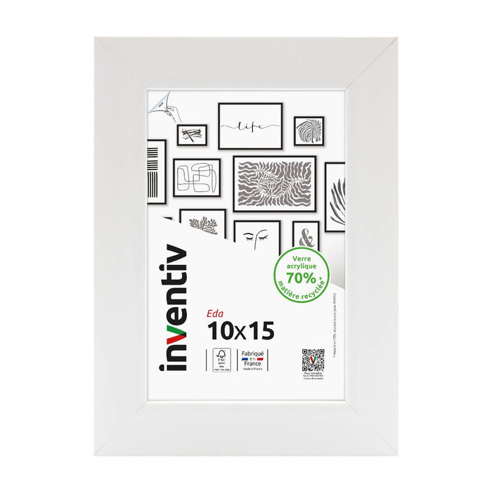 FRAME 10X15 CM EDA WHITE