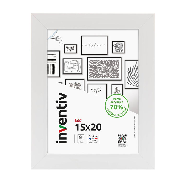 FRAME 15X20 CM EDA WHITE