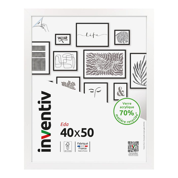 FRAME 40X50 CM EDA WHITE