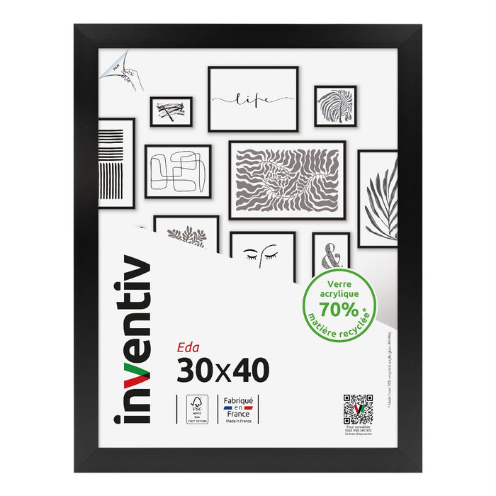 FRAME 30X40 CM EDA BLACK