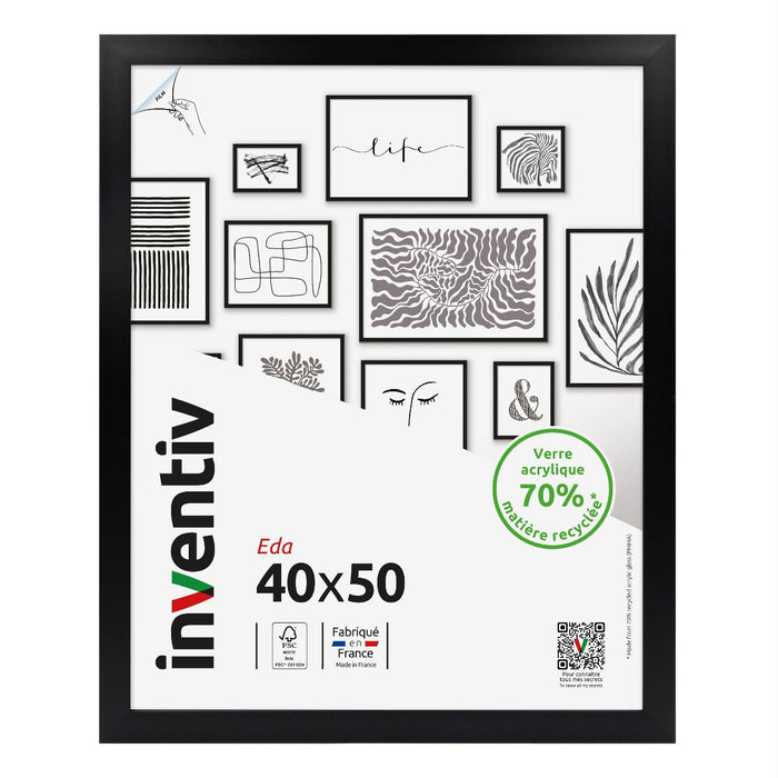 FRAME 40X50 CM EDA BLACK