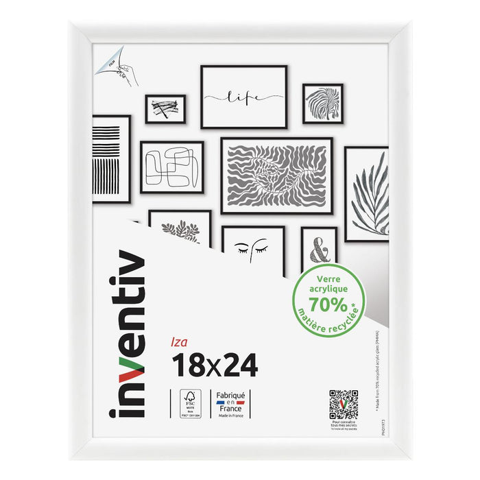 FRAME 18X24 CM IZA WHITE