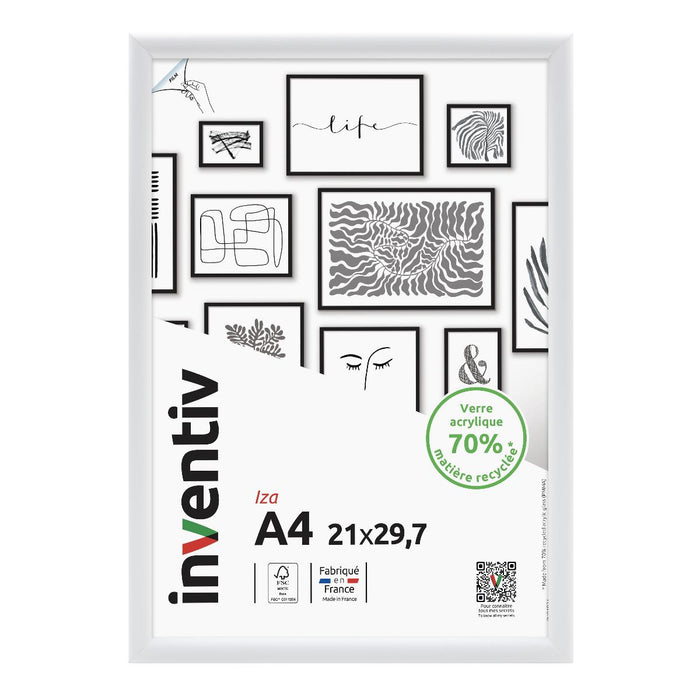 FRAME 21X29.7 CM IZA WHITE