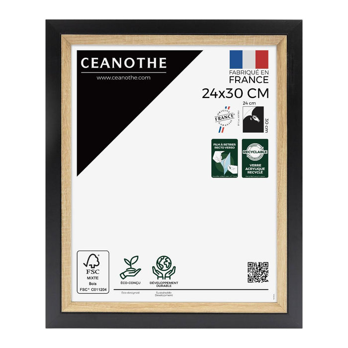 FRAME 24X30 ACTUAL WOOD BLACK
