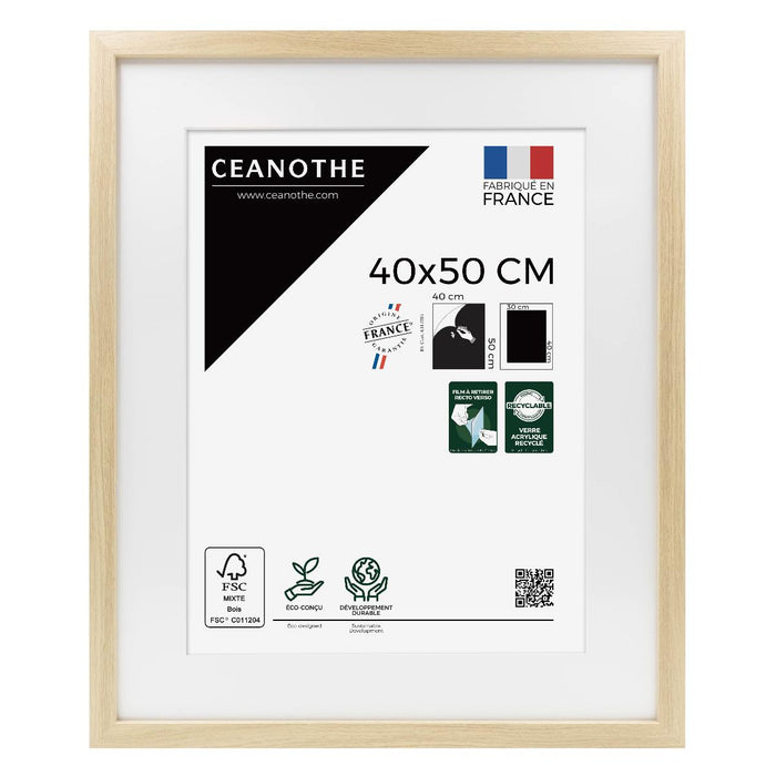 FRAME 40X50 CM HOLE 30X40 MILAN WOOD