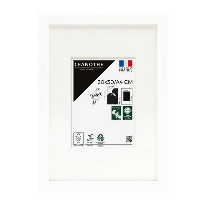 FRAME 20X30 CM HOLE 13X18 MILAN WHITE