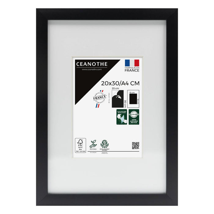 FRAME 20X30 CM HOLE 13X18 MILAN BLACK