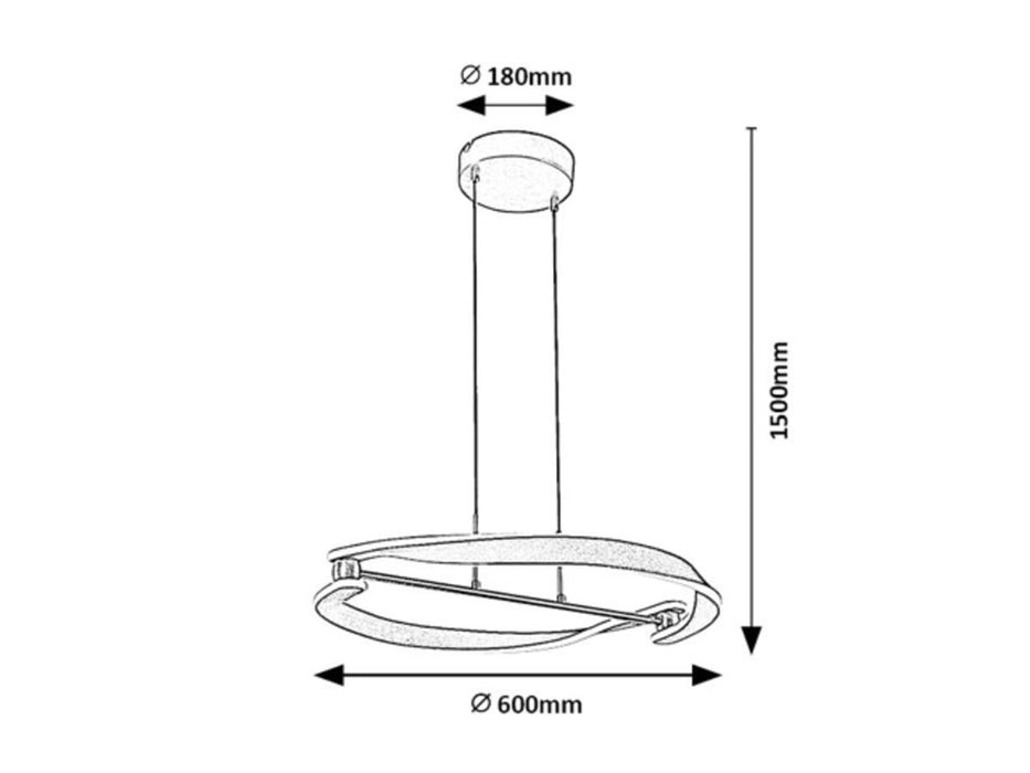 LED PENDANT ADALIN 40W 60CM