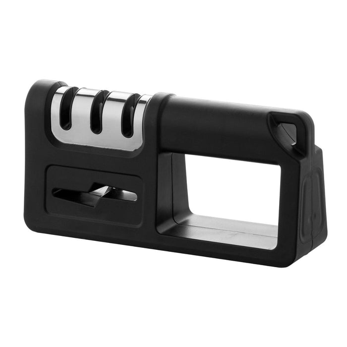 ALLIO BLACK FLORINA KNIFE SET WITH SHARPENER