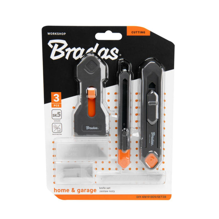 BRADAS MADE-UP KNIVES AND SCRAPER SET