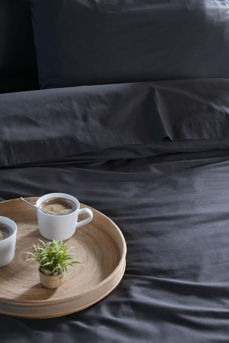 FITTED SHEET 90/190 ELYSEE ANTHRACITE