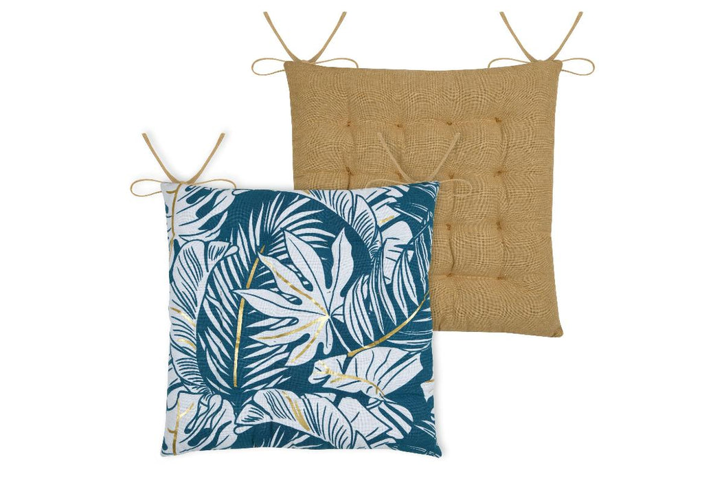 CHAIR CUSHION 38/38CM ALOHA BLUE