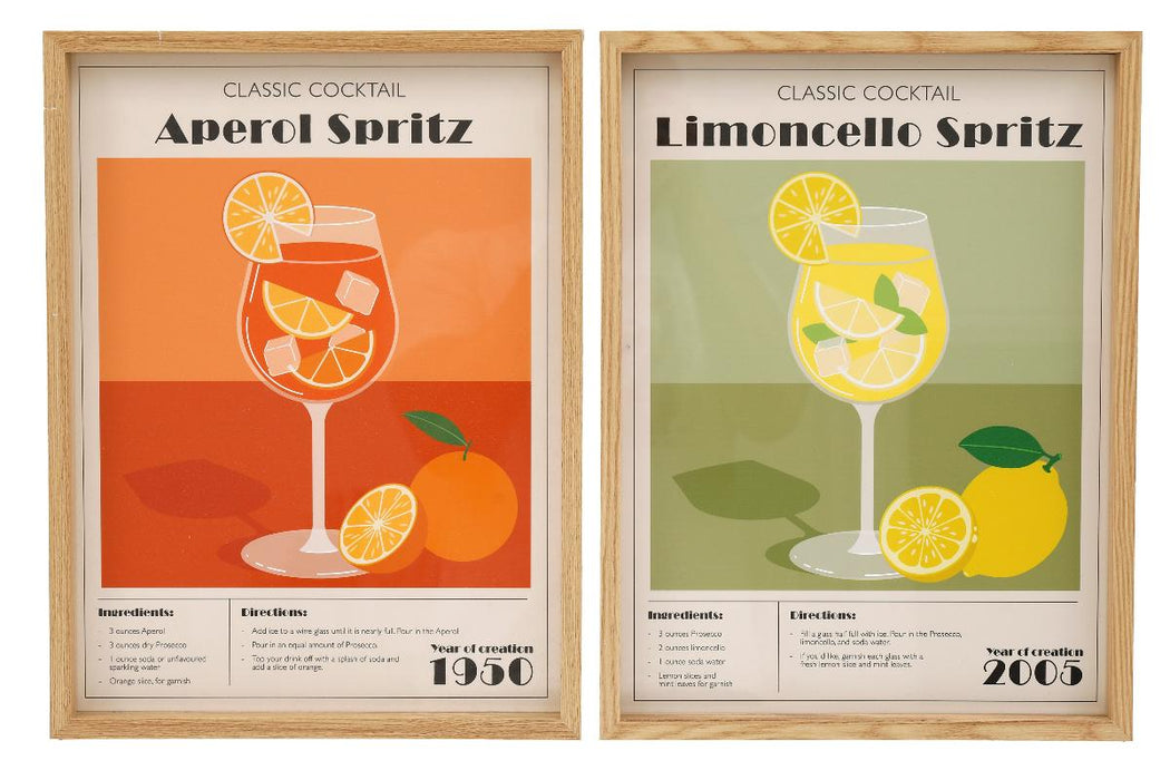 PAINTING 30X40 CM LEMONS/APEROL