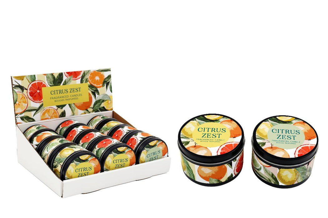 CANDLE IN A BOX 7.5X5 CM CITRUS