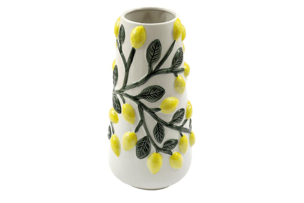 VASE15.5X30 CM LEMONS RELIEF