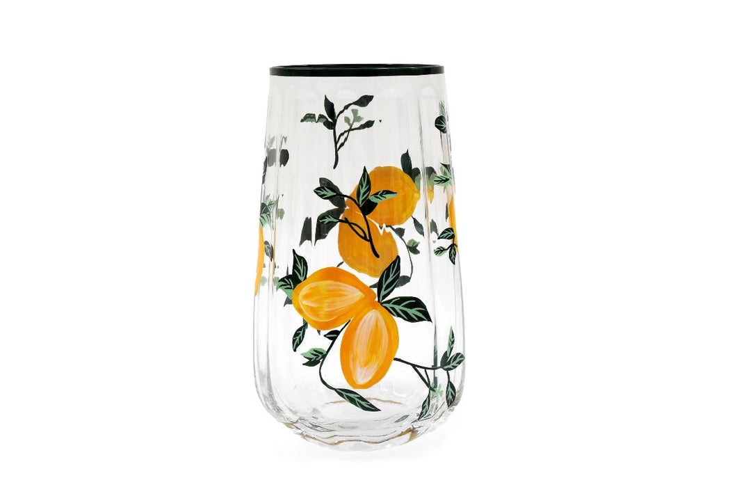 WATER GLASS 14.5 CM GLASS LEMONS