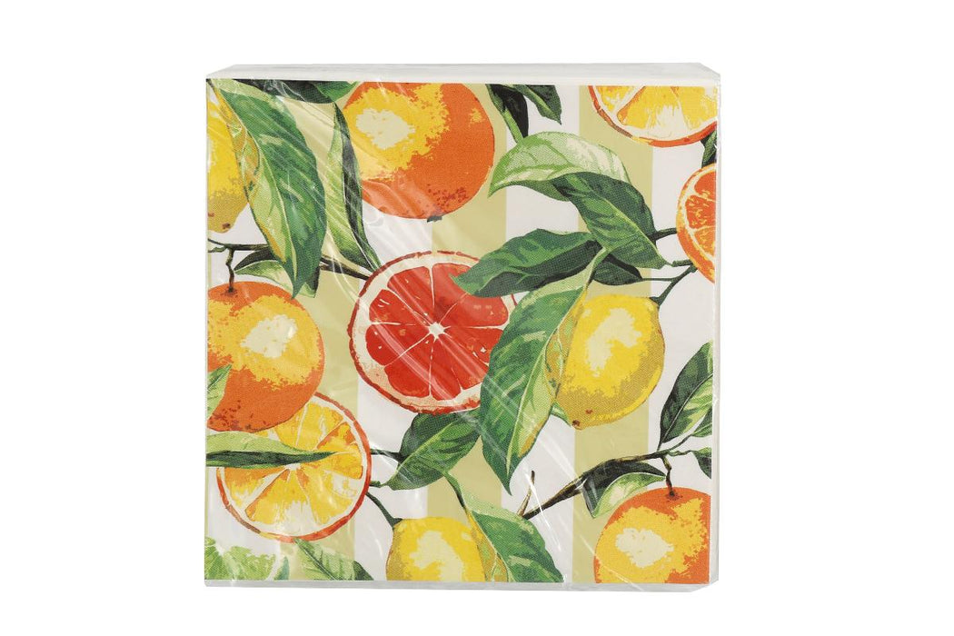 NAPKINS 33X33CM CITRUS
