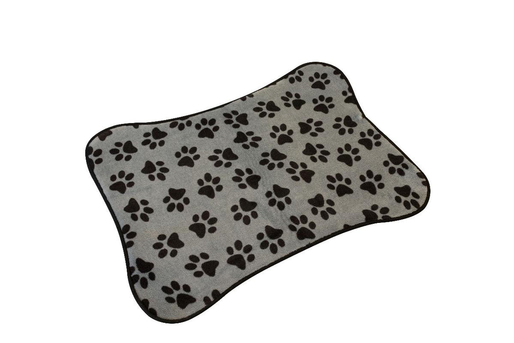 PET BED 50X70 PAWS GREY