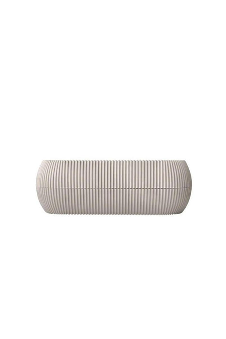 FLOWER POT CORAL PVC 28X12 CM CREAM