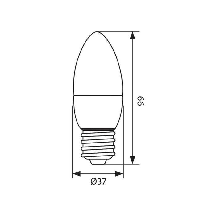 LED LAMP CAMEO CCL 5W E27 WW 3000K