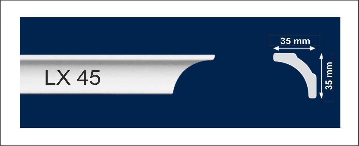 DECORATIVE PROFILE POLYSTYRENE LX 45