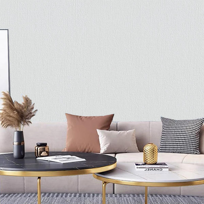 SELF-ADHESIVE TEXTILE WALLPAPER 50X280 WHITE