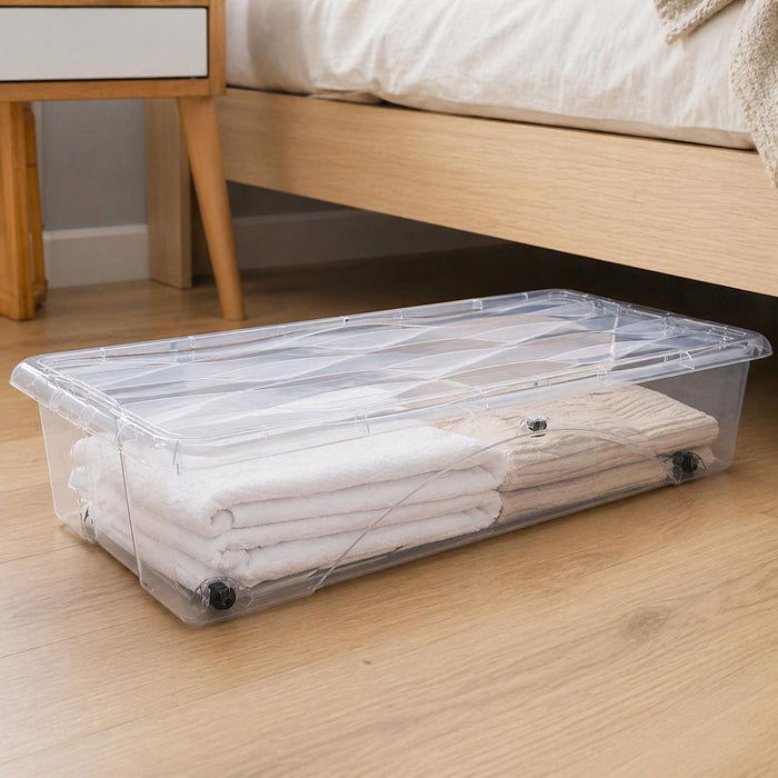 FLAT STORAGE BOX WITH LID DUNE