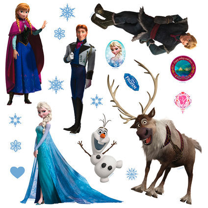 DISNEY STICKER 30X30 CM./1 PIECE THE FROZEN KINGDOM