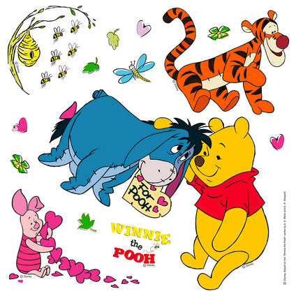 DISNEY STICKER 30X30 CM./1 PIECE TEDDY BEAR
