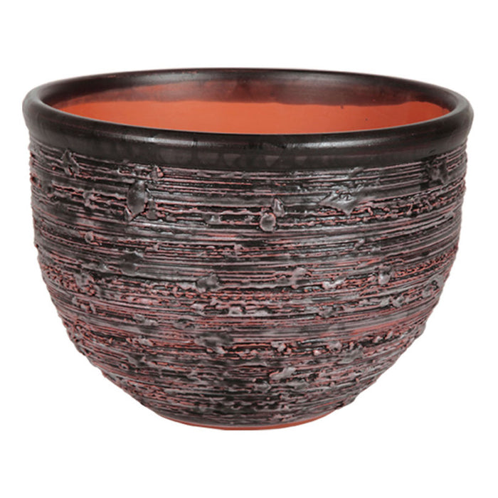 CERAMIC POT F23CM ANTIQUE