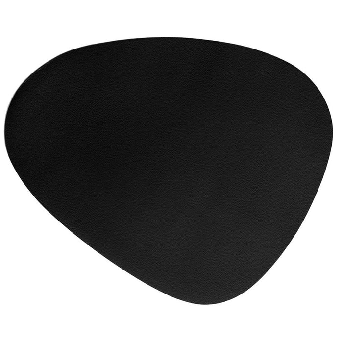 BLACK LEATHER TABLE MAT