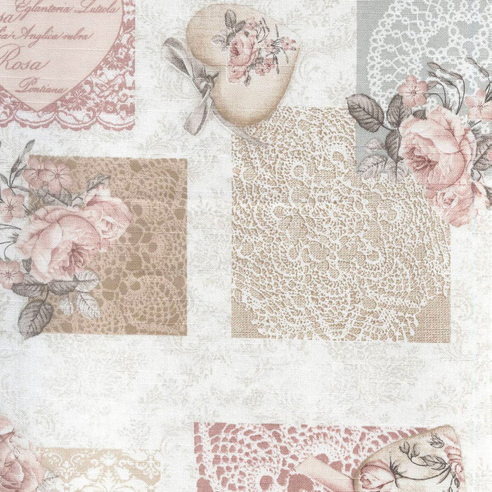 MUSHAMA ALDECO TEFLON 140 CM/L.M. ROMANCE IN PINK