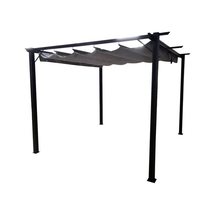 GARDEN TENT 290X290CM WITH MOVABLE ROOF HD-8644
