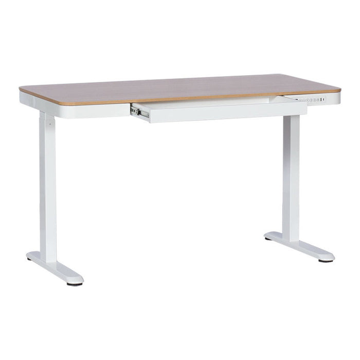ERGONOMIC DESK CR-118 E - BEECH-WHITE